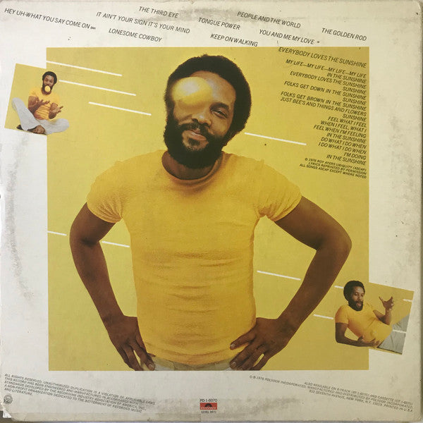 Roy Ayers Ubiquity - Everybody Loves The Sunshine (LP, Album, Mon)