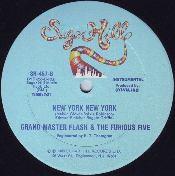 Grand Master Flash & The Furious Five* - New York New York (12"")