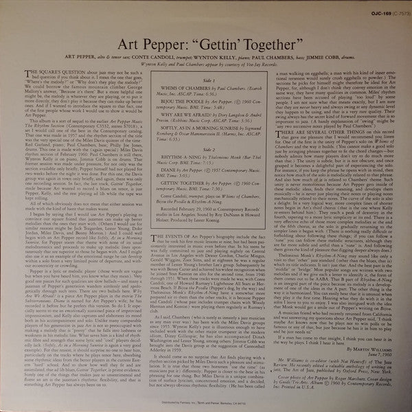 Art Pepper - Gettin' Together! (LP, Album, RE)