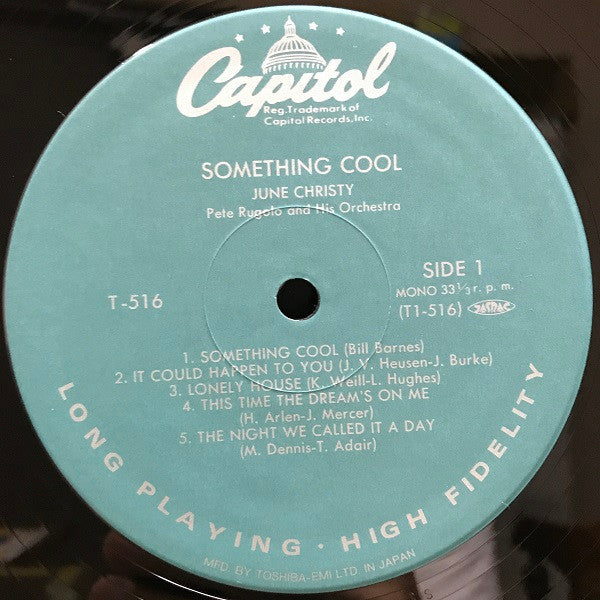 June Christy - Something Cool (LP, Album, Mono, RE)