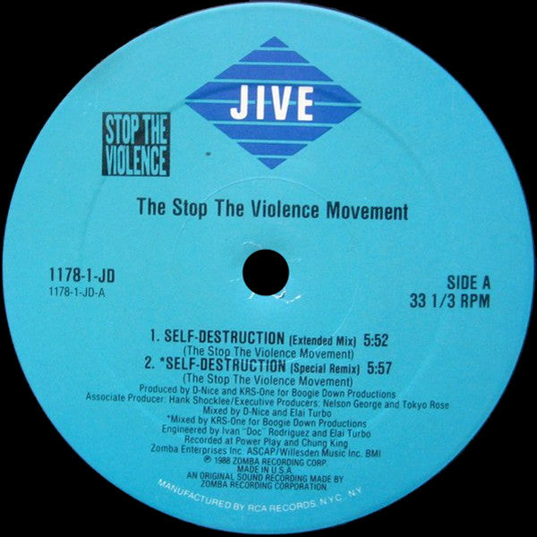 The Stop The Violence Movement - Self Destruction (12"")