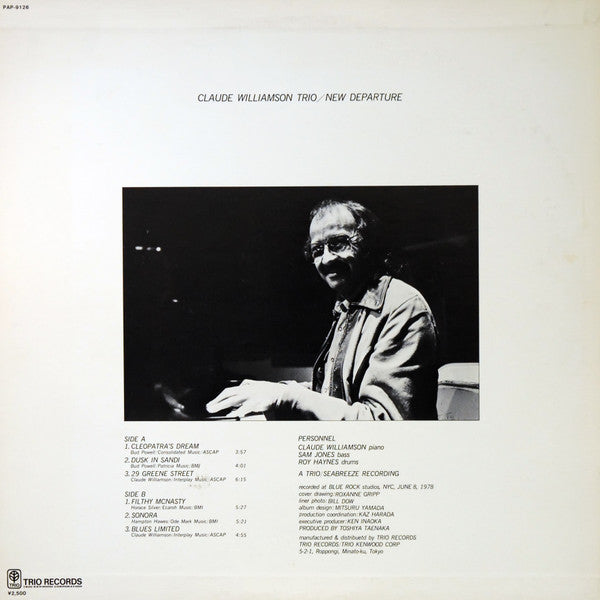 Claude Williamson Trio* - New Departure (LP, Album)