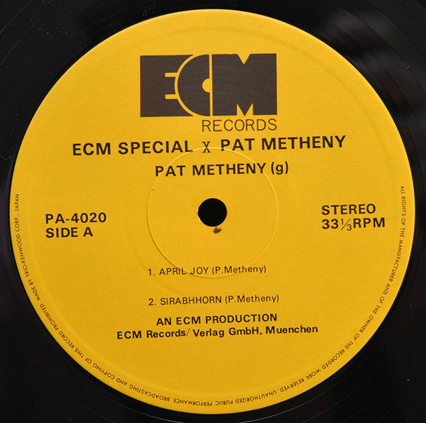 Pat Metheny - ECM Special X Pat Metheny (LP, Comp)