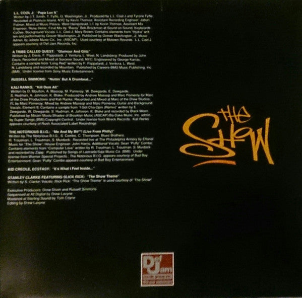 Various - The Show (Original Soundtrack) (2xLP, Comp, Promo, Cle)