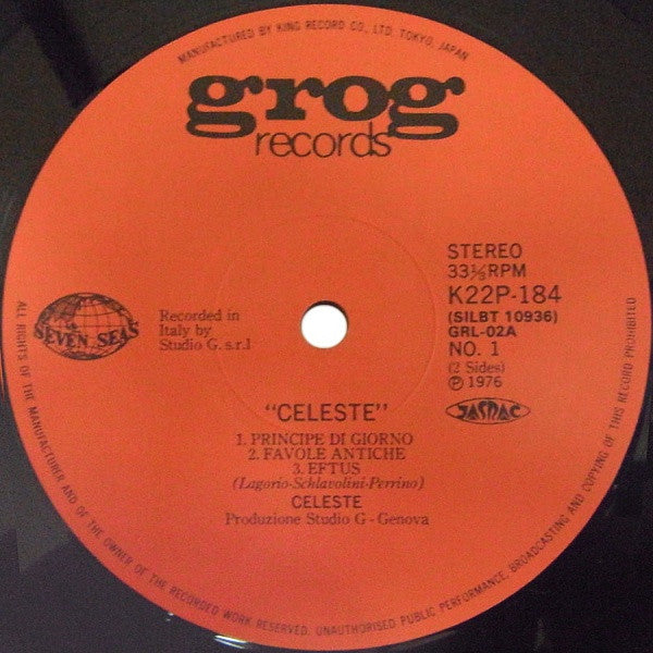 Celeste (6) - Celeste (LP, Album, RE, Gat)