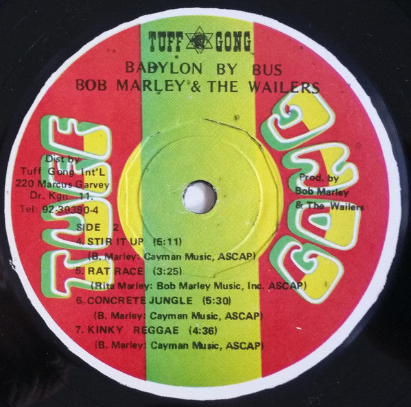 Bob Marley & The Wailers - Babylon By Bus (2xLP, Album, RE, 4th)