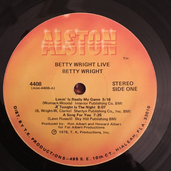 Betty Wright - Betty Wright Live (LP, Album)