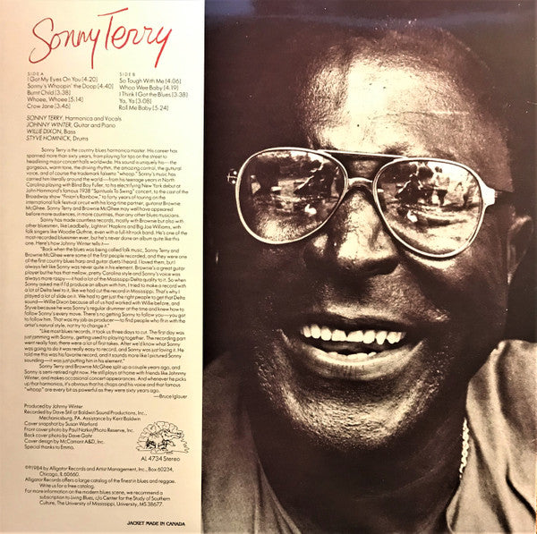 Sonny Terry - Whoopin'(LP, Album, RE)