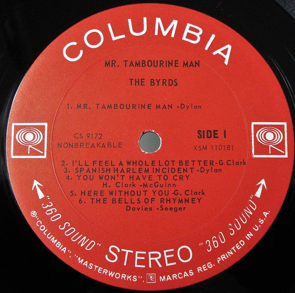 The Byrds - Mr. Tambourine Man (LP, Album, RP)