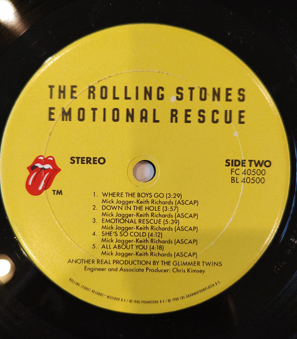 The Rolling Stones - Emotional Rescue (LP, Album, RE)