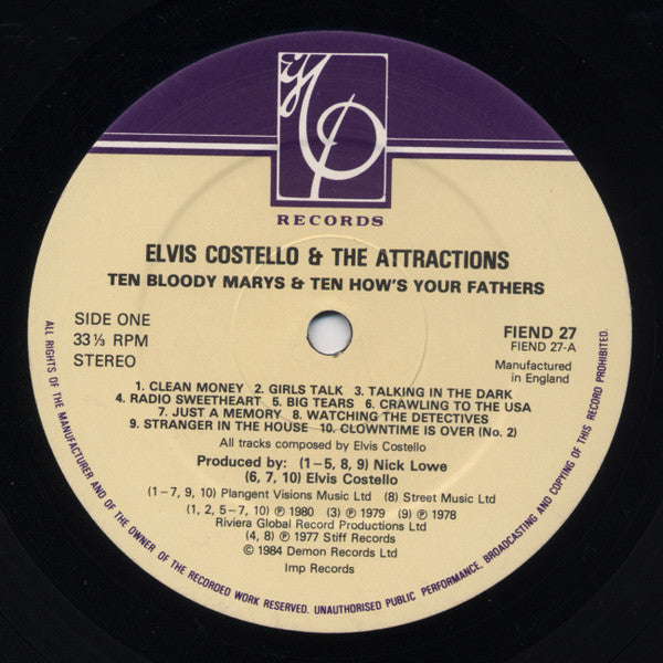 Elvis Costello & The Attractions - Ten Bloody Marys & Ten How's You...