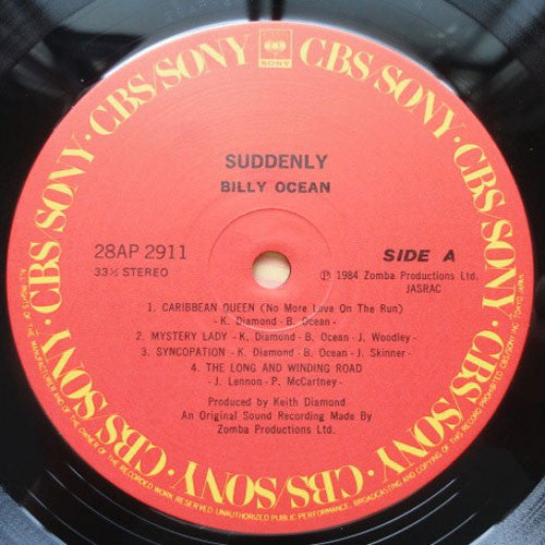 Billy Ocean - Suddenly (LP, Album)