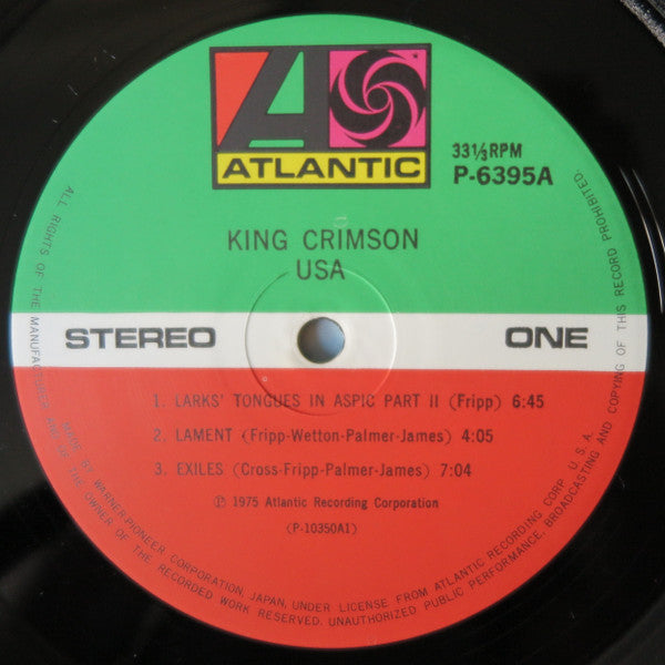 King Crimson - USA (LP, Album, RE)