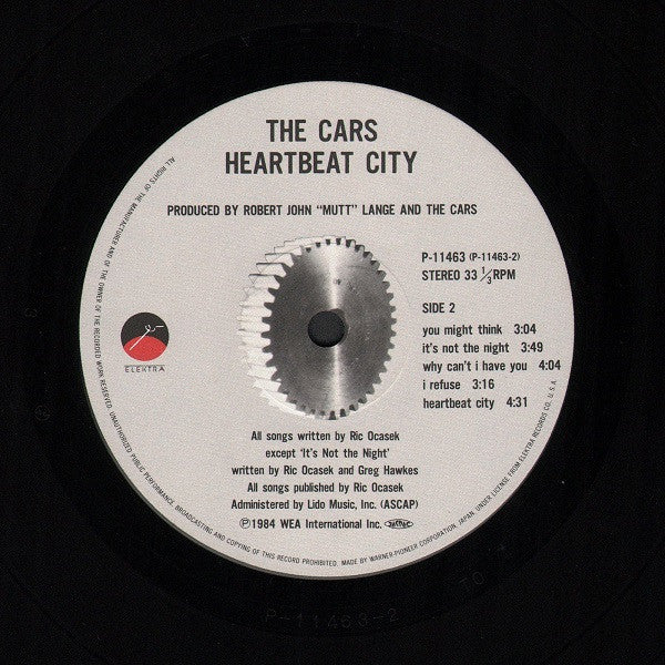 The Cars - Heartbeat City (LP, Album, Gat)