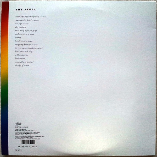 Wham! - The Final (2xLP, Comp, Gat)