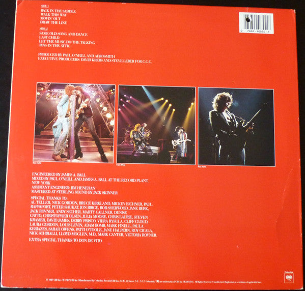 Aerosmith - Classics Live II (LP, Comp, Car)