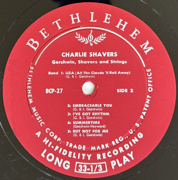 Charlie Shavers - Gershwin, Shavers And Strings (LP, Album, Mono)