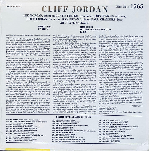 Cliff Jordan* - Cliff Jordan (LP, Album, Mono, RE)