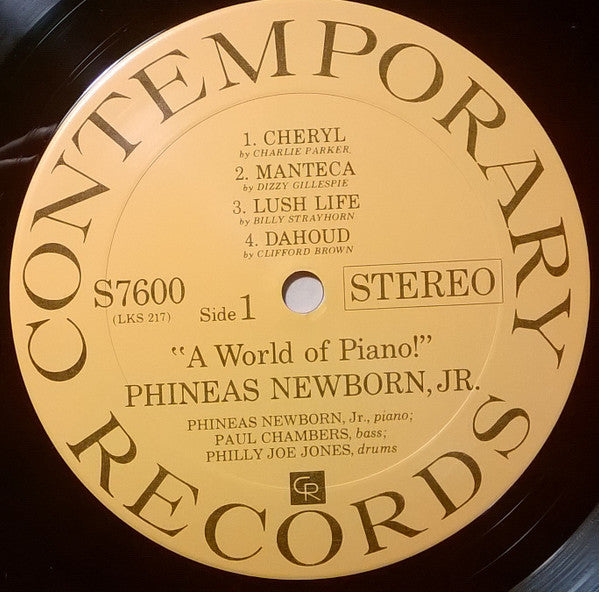 Phineas Newborn Jr. - A World Of Piano ! (LP, Album, RP)