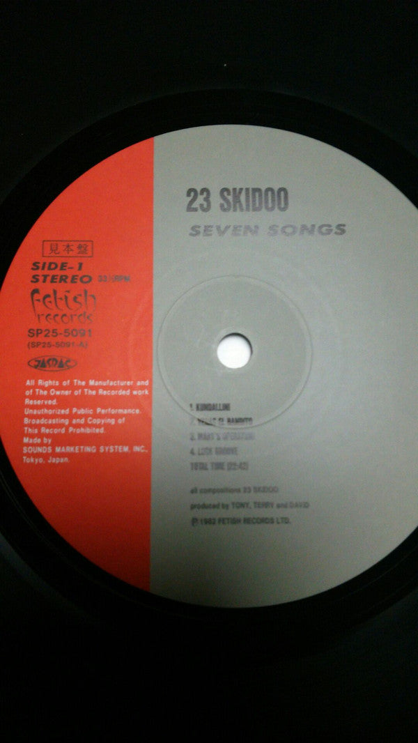 23 Skidoo - Seven Songs (LP, MiniAlbum, Promo)