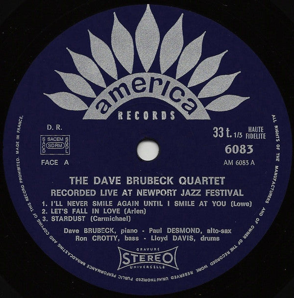 The Dave Brubeck Quartet - Recorded Live At Newport Jazz Festival(L...