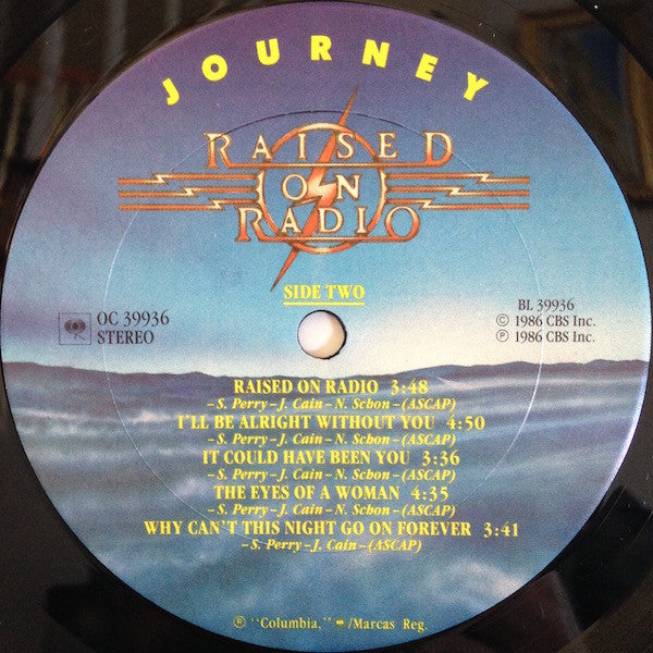 Journey - Raised On Radio (LP, Album, Pit)