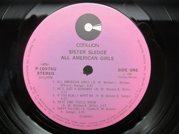 Sister Sledge - All American Girls (LP, Album)