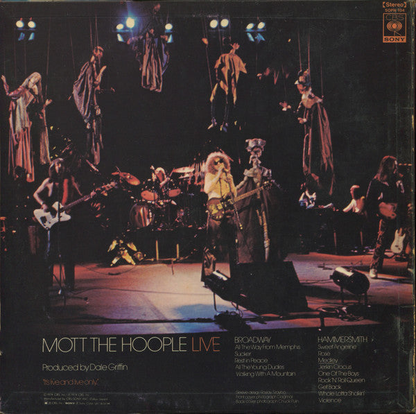 Mott The Hoople - Mott The Hoople Live (LP, Album)