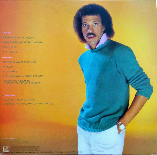 Lionel Richie - Lionel Richie (LP, Album, Gat)