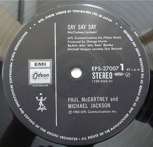 Paul McCartney ● Michael Jackson - Say Say Say (12"", Maxi)