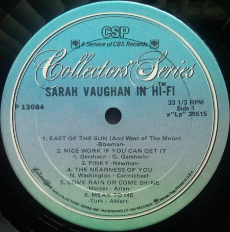 Sarah Vaughan - Sarah Vaughan In Hi-Fi (LP, Album, Mono, RE, Ter)