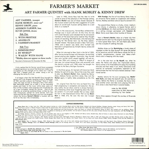 Art Farmer - Farmer's Market (LP, Album, Mono, RE, RM)