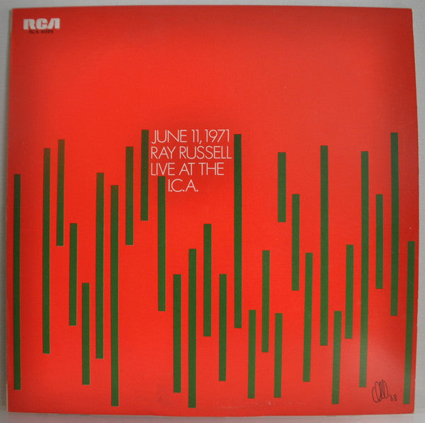 Ray Russell - Live At The I.C.A. (LP, Album, Promo)