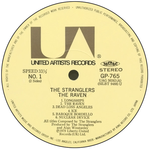 The Stranglers - The Raven (LP, Album, 3D )