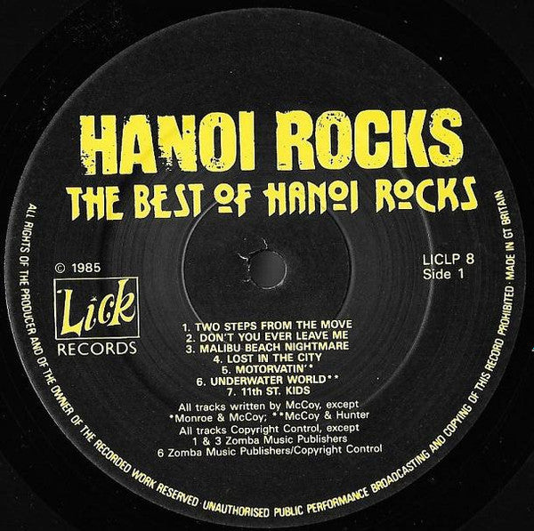 Hanoi Rocks - The Best Of Hanoi Rocks (LP, Comp)