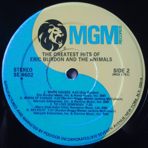 Eric Burdon & The Animals - The Greatest Hits Of Eric Burdon And Th...