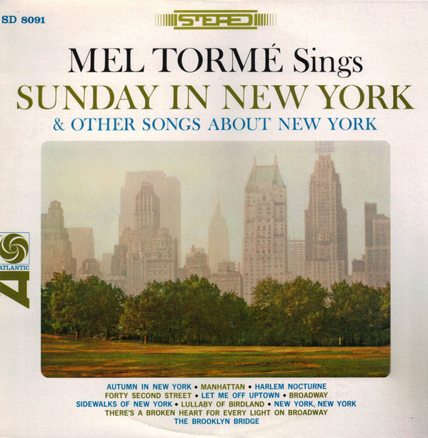 Mel Tormé - Sings Sunday In New York And Other Songs About New York...