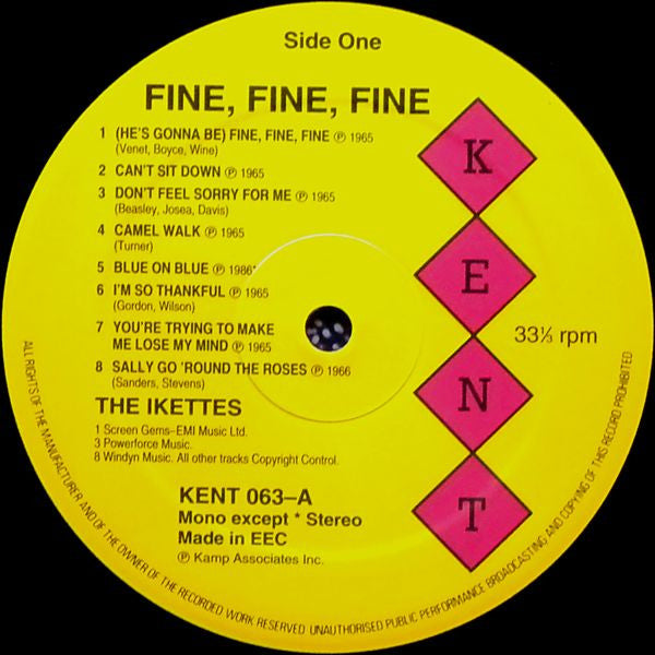 The Ikettes - Fine Fine Fine (LP, Comp, RE)