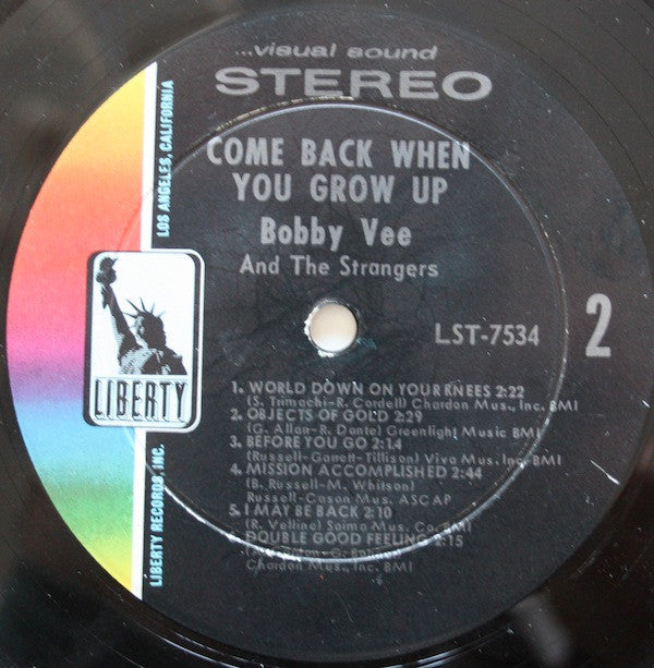 Bobby Vee - Come Back When You Grow Up(LP, Album)