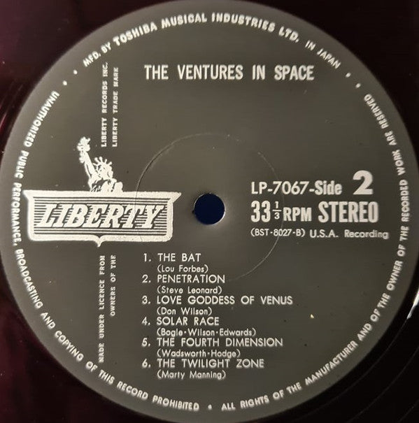 The Ventures - The Ventures In Space (LP, Album, Red)
