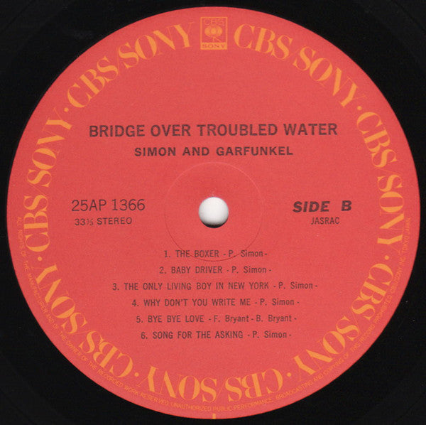 Simon And Garfunkel* - Bridge Over Troubled Water (LP, Album, RE)