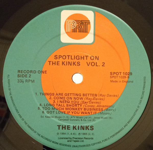 The Kinks - Spotlight On The Kinks Vol. 2 (2xLP, Comp)