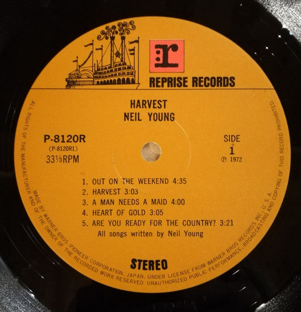 Neil Young = ニール・ヤング* - Harvest = ハーヴェスト (LP, Album, Gat)