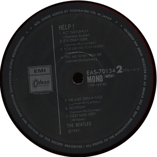 The Beatles - Help! (LP, Album, Mono, Ltd, RE, Red)