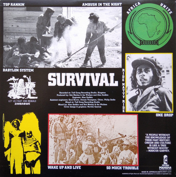 Bob Marley & The Wailers - Survival (LP, Album, RP, 140)