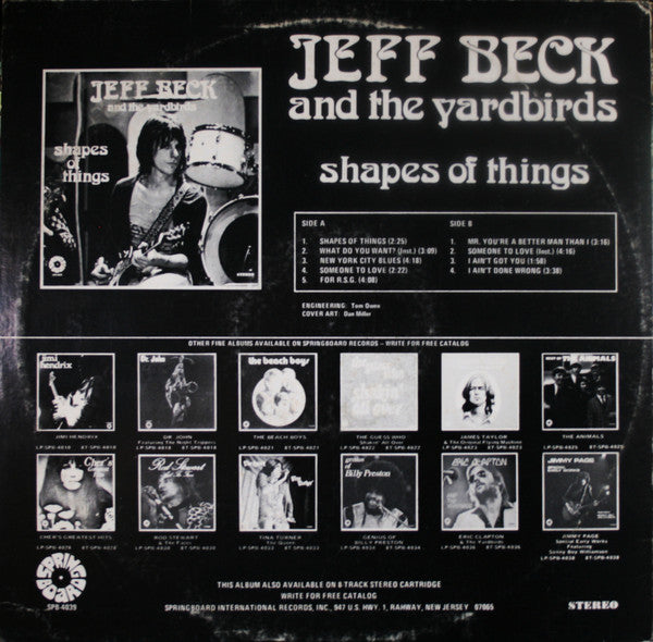 Jeff Beck And The Yardbirds - Shapes Of Things (LP, Comp)