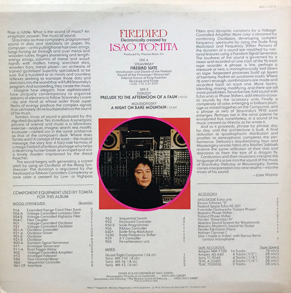 Tomita - Firebird (LP, Album)