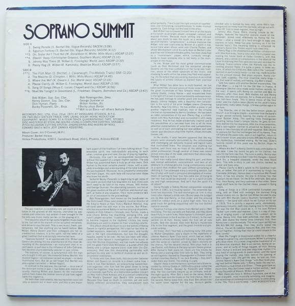 Bob Wilber & Kenny Davern - Soprano Summit (LP, Album, RE)