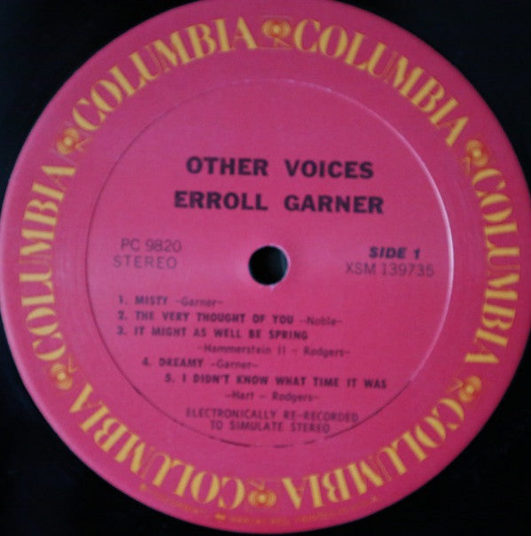 Erroll Garner - Other Voices (LP, Album, RE)