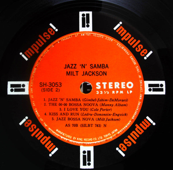 Milt Jackson - Jazz 'N' Samba (LP, Album)